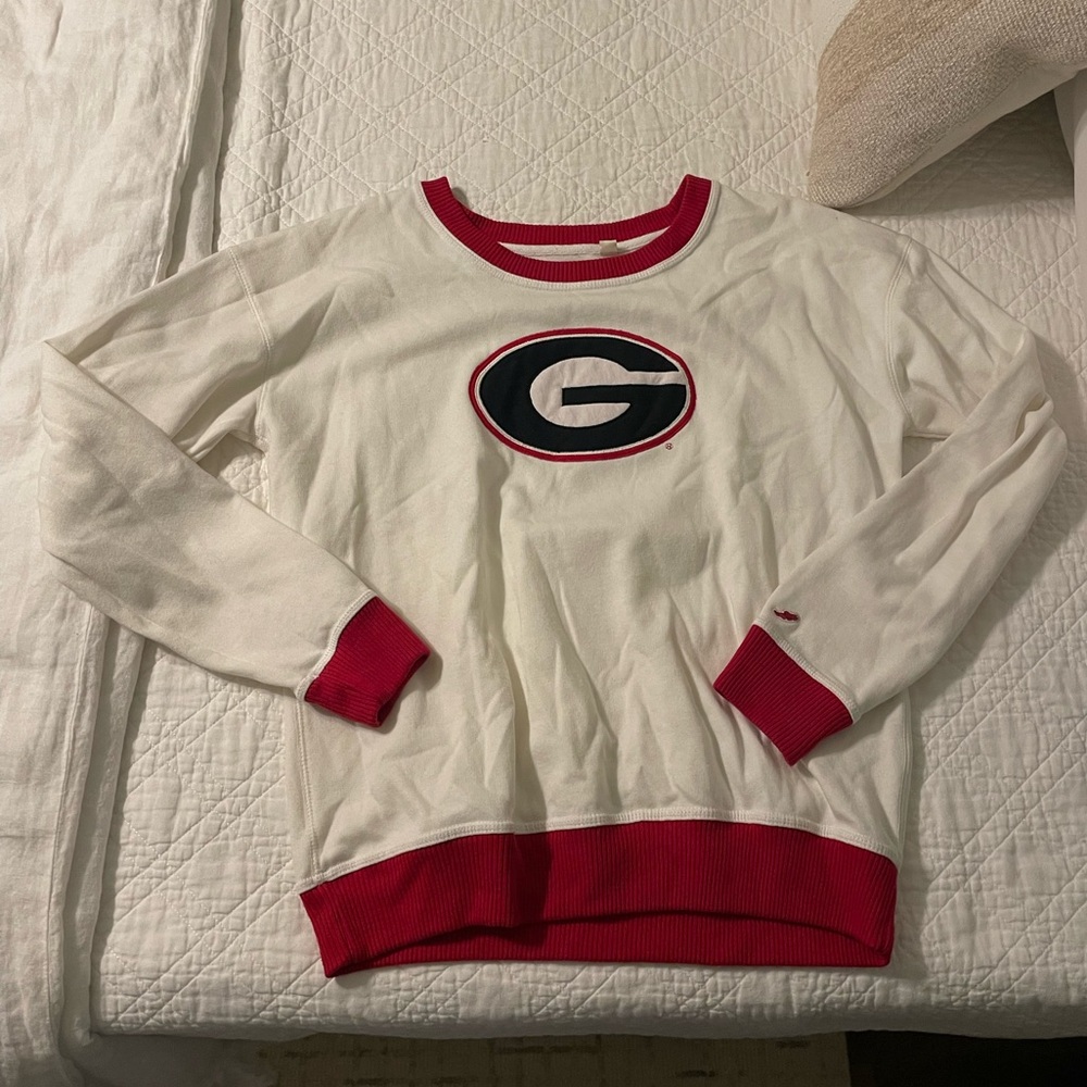 UGA Georgia G white sweatshirt, size L, NWT